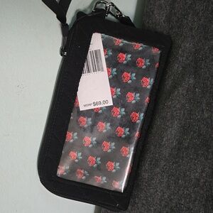 Vera Bradley "Classic Black" RFID Tech Wristlet